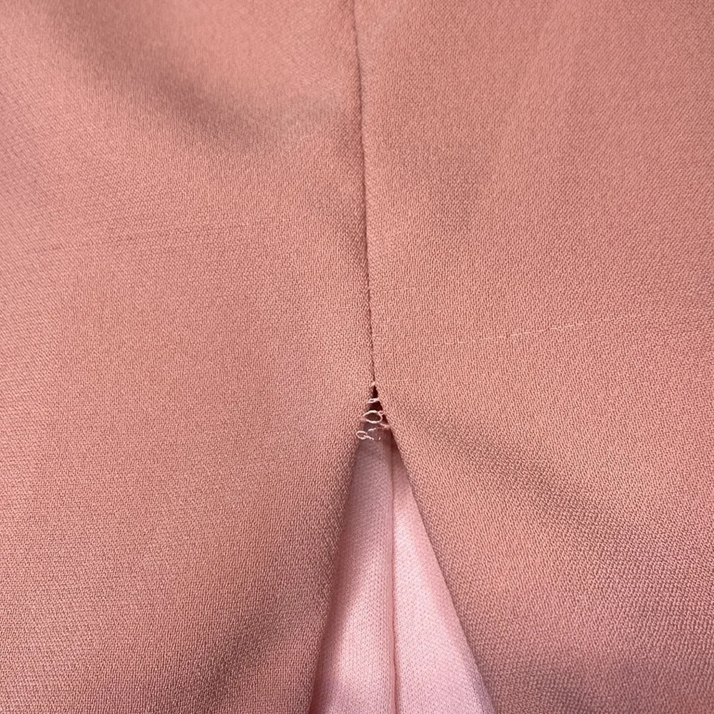 Dessy collection Open Back Gown in desert rose Size 14 New with tags Pink Maxi - Picture 10 of 14